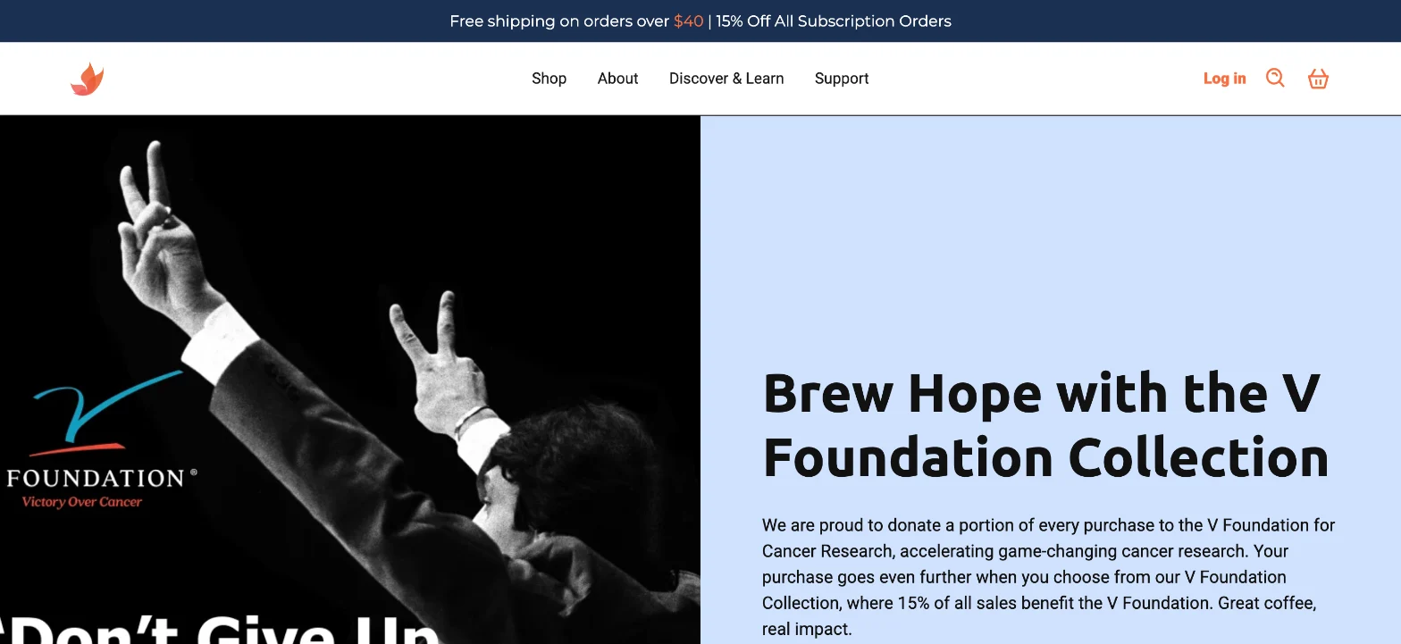 Magnolia Coffee homepage